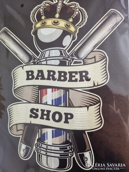 Barber Shop  Vintage fém tábla ÚJ! (58)