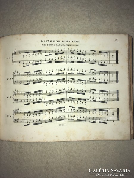 1839 Der erste lehrmeister im clavier-unterricht. Friedrich Burgmüller. 3 Theille. in Mainz