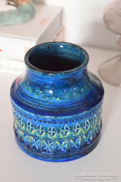 Aldo London Rimini blue ceramic vase