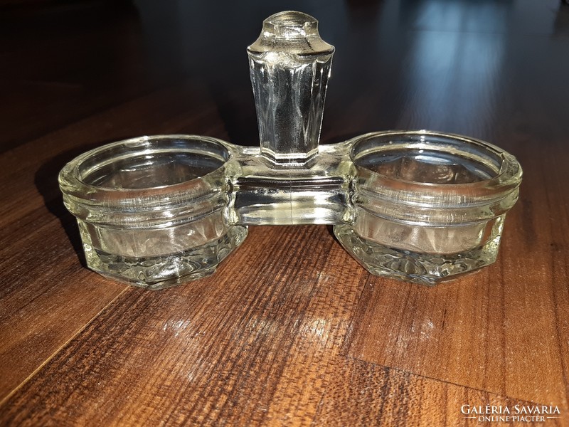 Antique glass salt shaker