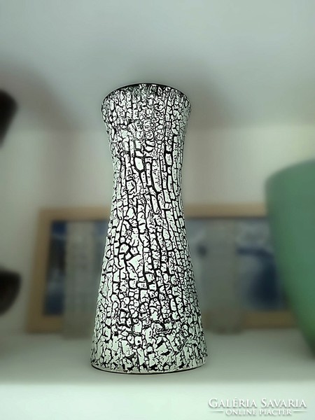 29,5 cm magas, Bán Károly kerámia váza, 1960-as évek
