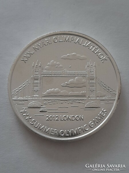 Rare! Summer Olympic Games London 2012 silver-plated commemorative medal, in capsule and gift box