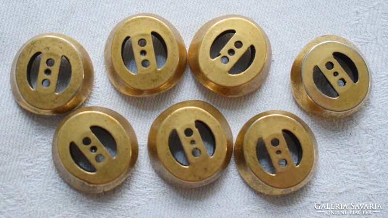 Retro metal button 7 pcs. 2.2 cm