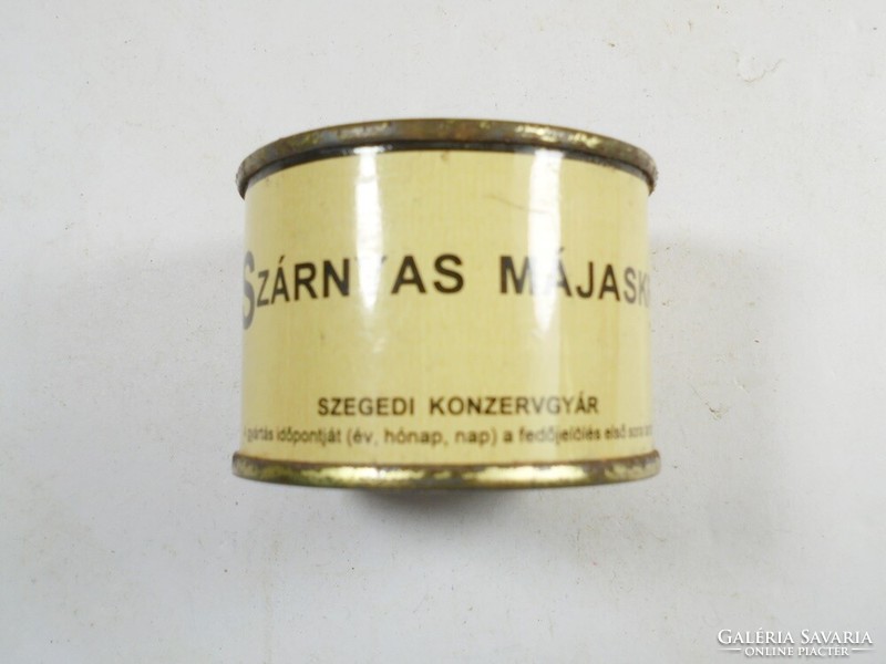 Retro tin can tin - winged liver cream - 1980s