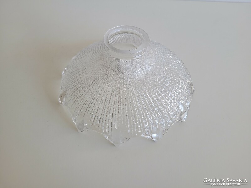 Old art deco ceiling lamp chandelier glass lampshade