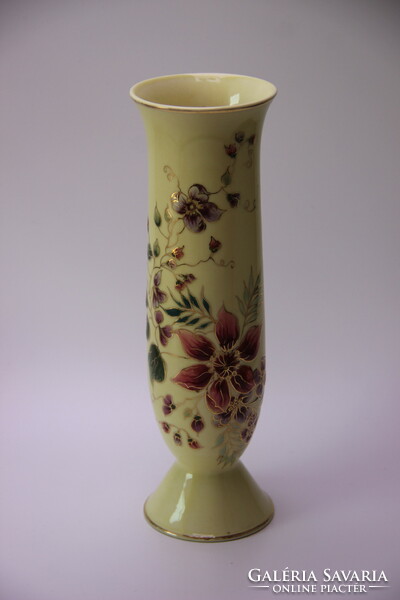 Zsolnay porcelán váza 27cm, hibátlan, jelzett