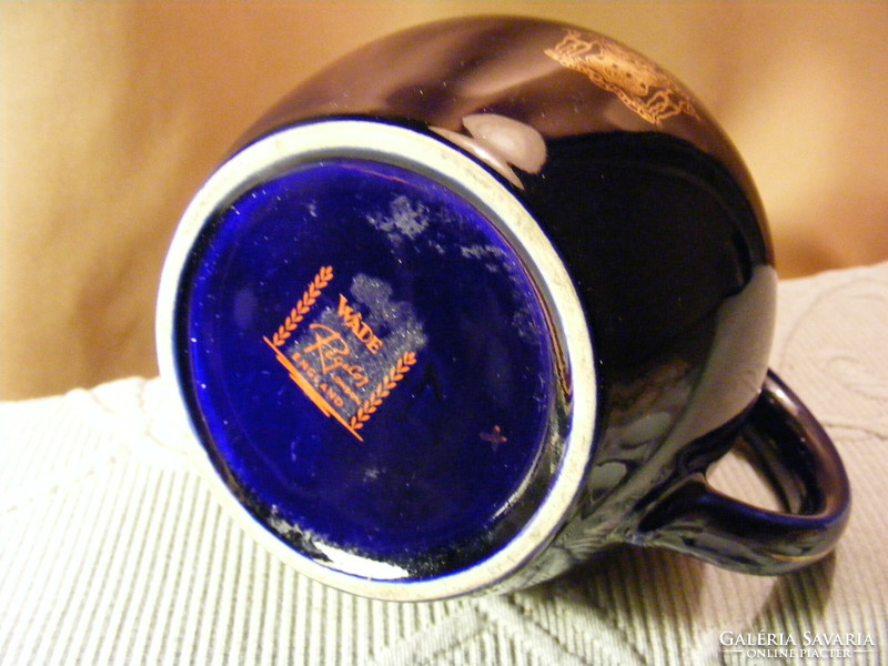 Grant's scotch whiskey cobalt blue porcelain jug
