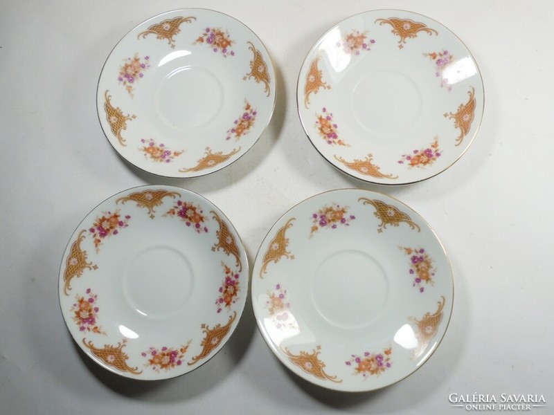 Retro old tea set small plate Chinese porcelain 4 pcs