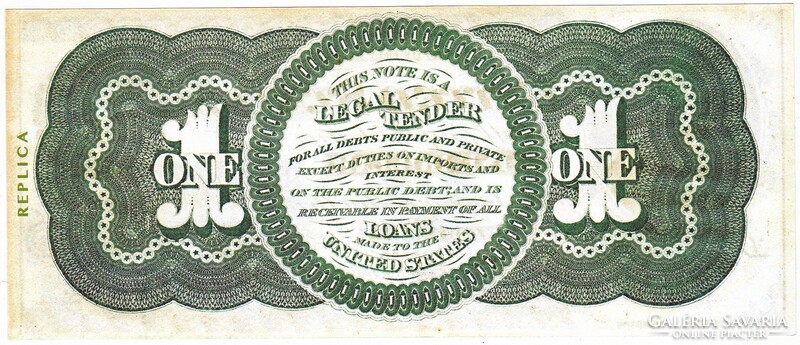 USA 1 dollár 1862 REPLIKA