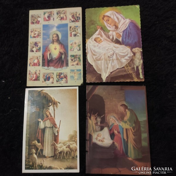 4 postcards / religion, Christianity from the 1990s (together)