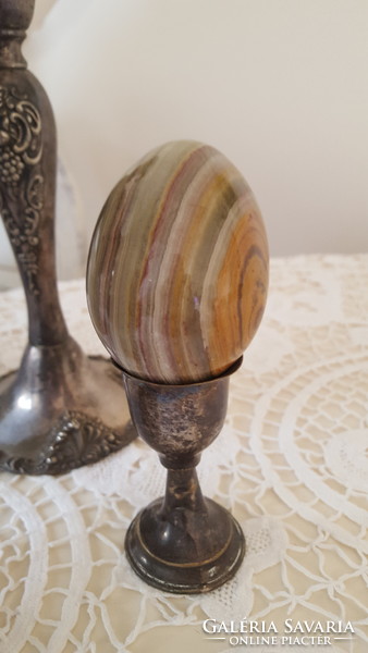 Beautiful marble egg, decorative object