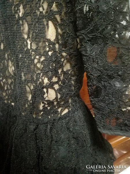 Women's black casual lace dress size 12 jones+jones