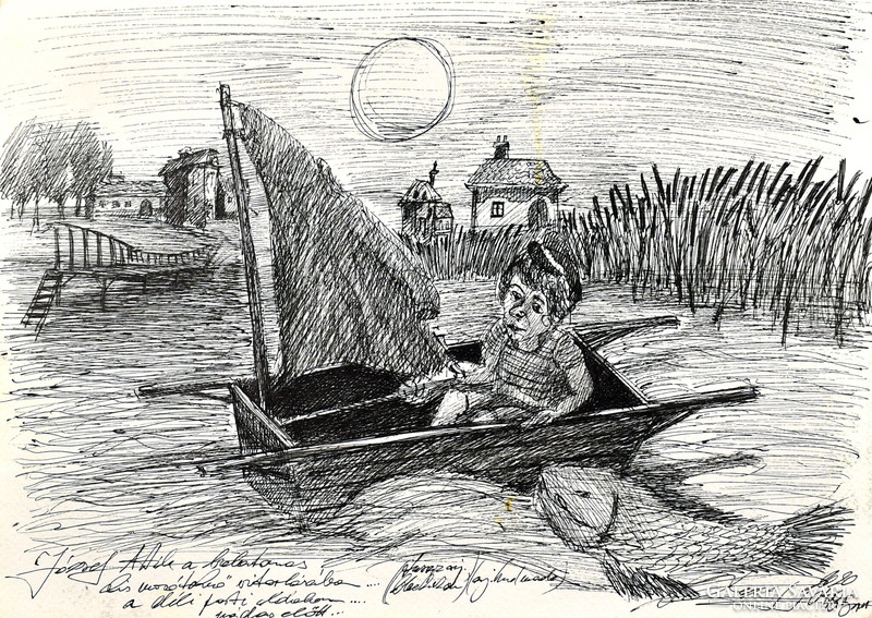 Zé Kovács József (1951-)  " JÓZSEF ATTILA A BALATONON ... "