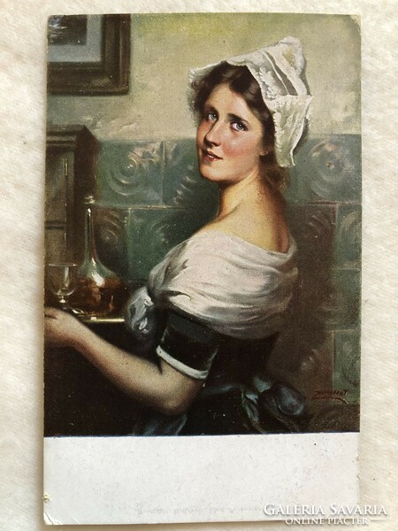 Antique postcard - 1919 -3.