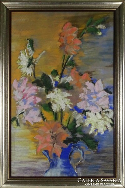 1L892 Hungarian painter xx. Century: floral still life