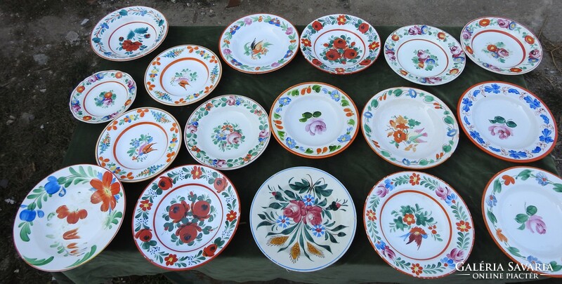 Antik porcelán falitányér - fali tányér - tál