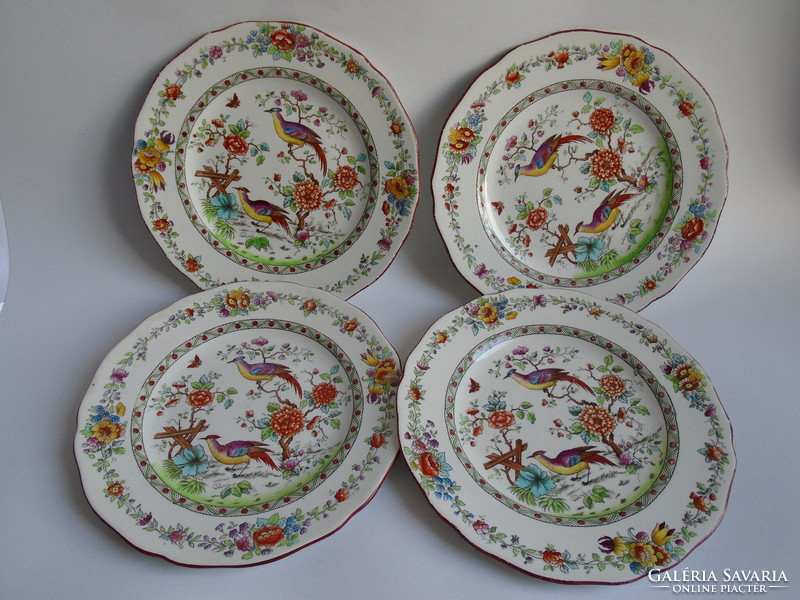 Copeland spode 1907 hand painted antique English plates.