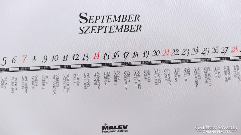 (K) Malév naptár Reuben Jasper Spaulding's 1889 (repülés)