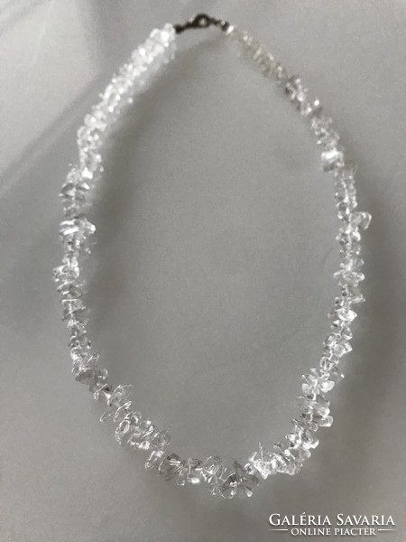 Hegyikristály nyaklánc, 44 cm hosszú
