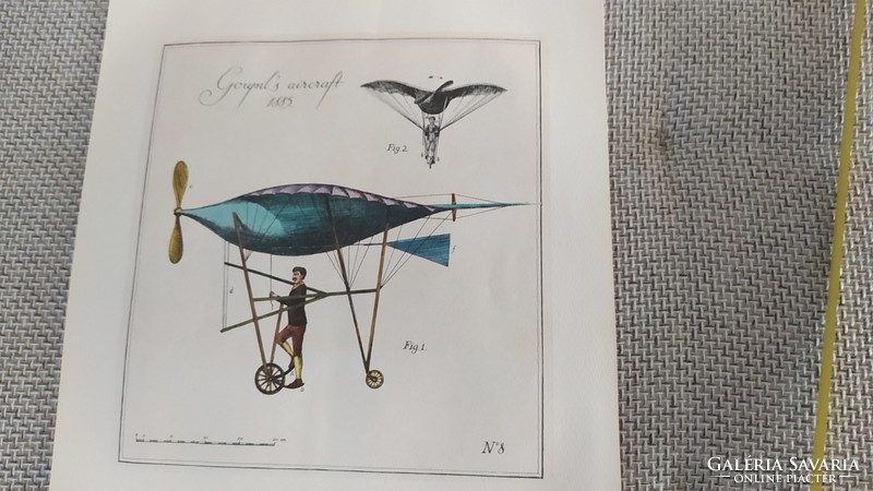 (K) Malév naptár Goupil's aircraft 1885 (repülés)