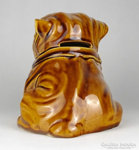 1L922 Nagyméretű Iparművészeti Világhy kerámia bulldog kutya