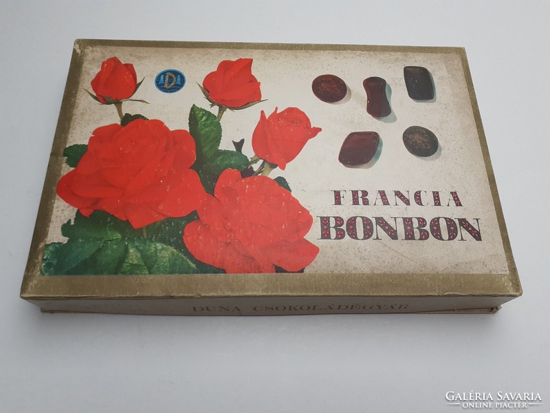 Retro candy box 1971 french candy Hungarian confectionery paper box