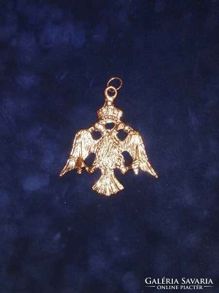 Rare! Gilded copper Orthodox, Byzantine eagle, church accessory