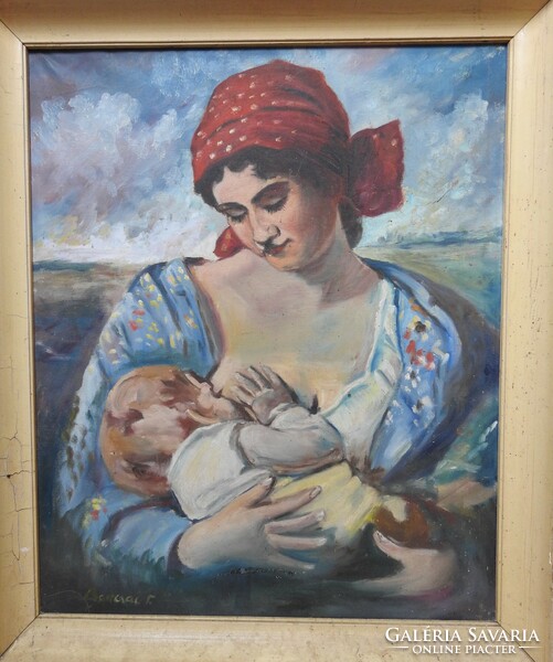 Barcsai Ferenc festmény - olaj / vászon