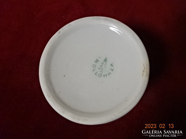 Hollóháza porcelain sugar bowl, antique, without lid. Jokai.