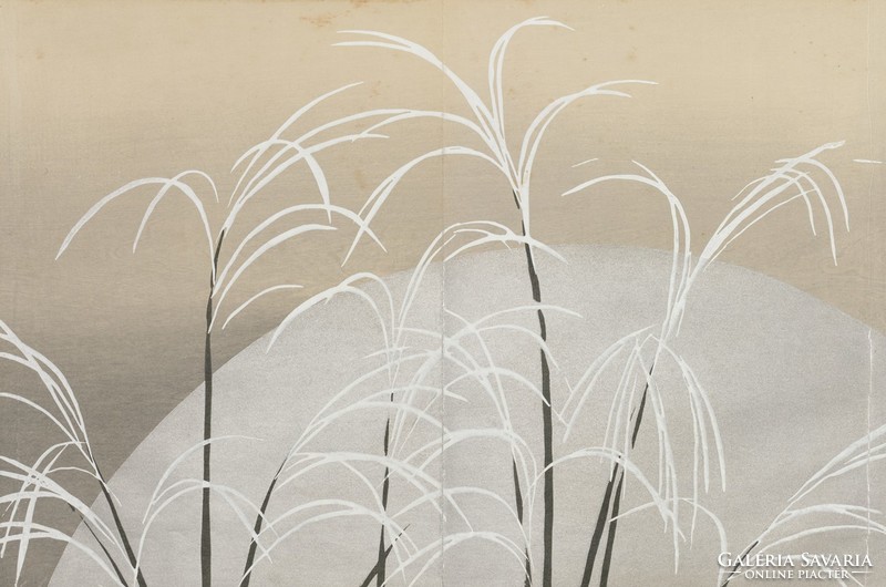 Kamisaka shallow - in reed moonlight - reprint