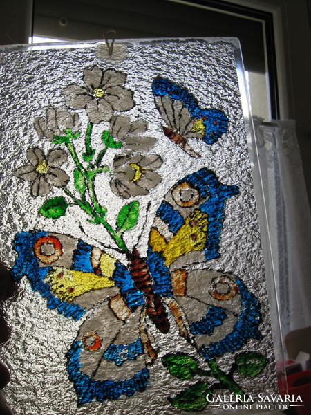 Window decoration plastic, butterfly, floral