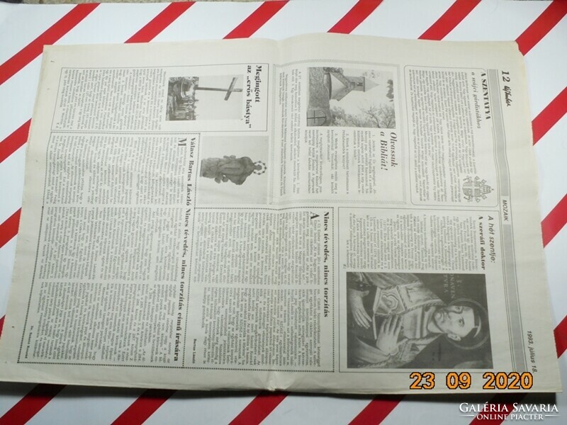 Old retro newspaper - new man catholic weekly - July 18, 1993. Birthday present