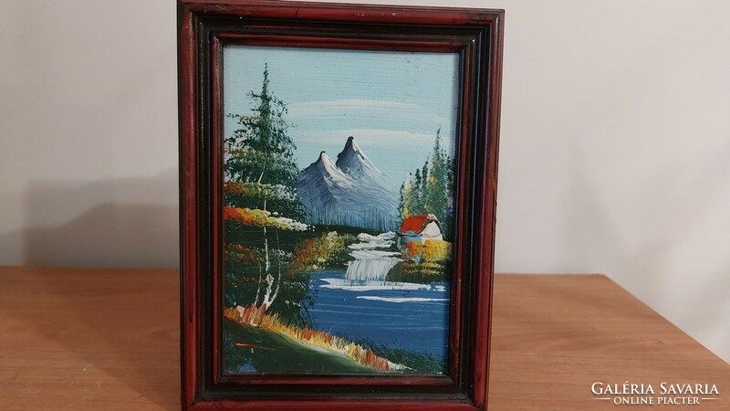 (K) miniature painting with 16x12 cm frame