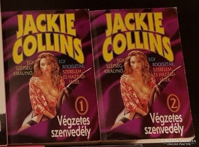 Jackie Collins Végzetes szenvedély 1-2 kötet , könyv, regény