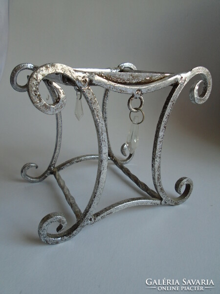 New wrought iron block candle holder.
