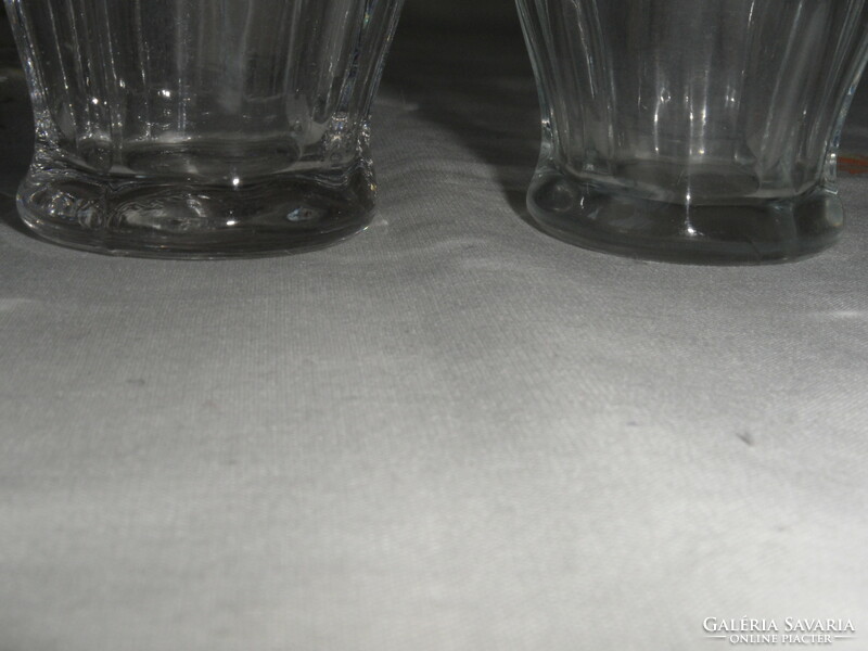 Régi üveg kávés pohár ( 2 db. )