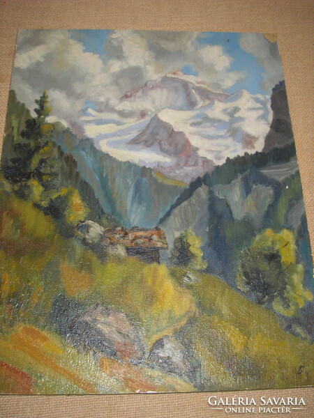 Oil painting/alps
