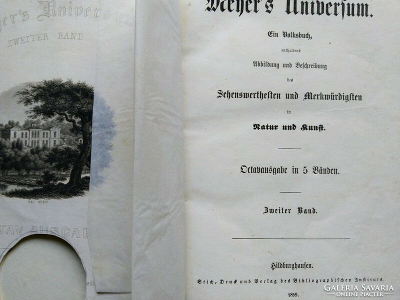 Meyer's Universum.2.Band.Verlag Hildburghausen 1859