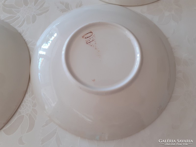 Régi vintage virágos Gránit tányér 5 db