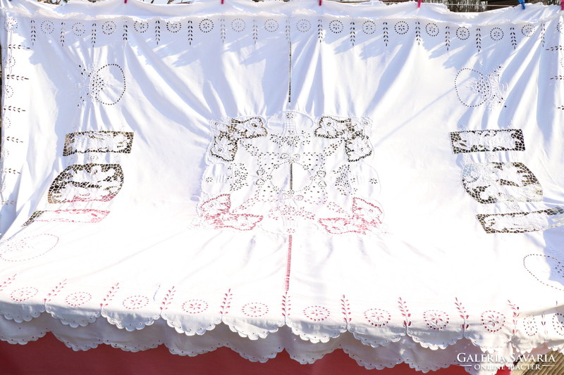 Antique, old tablecloth