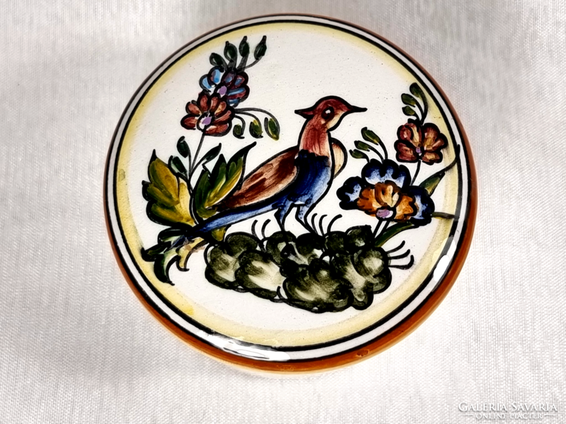 199/2 Real ceramica hand painted coimbra portugal porcelain bird jewelry holder