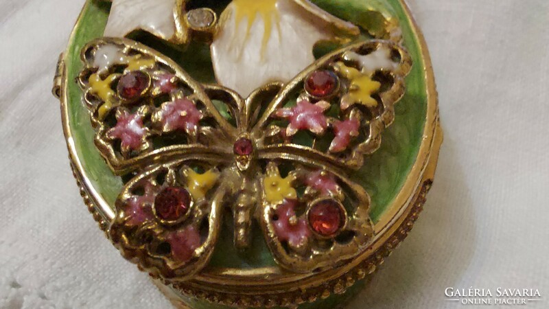 Secession-style fire enamel jewelry box