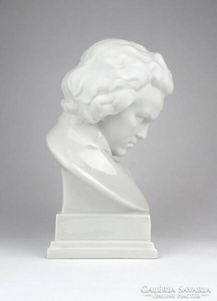 0Y882 Herendi porcelán büszt BEETHOVEN