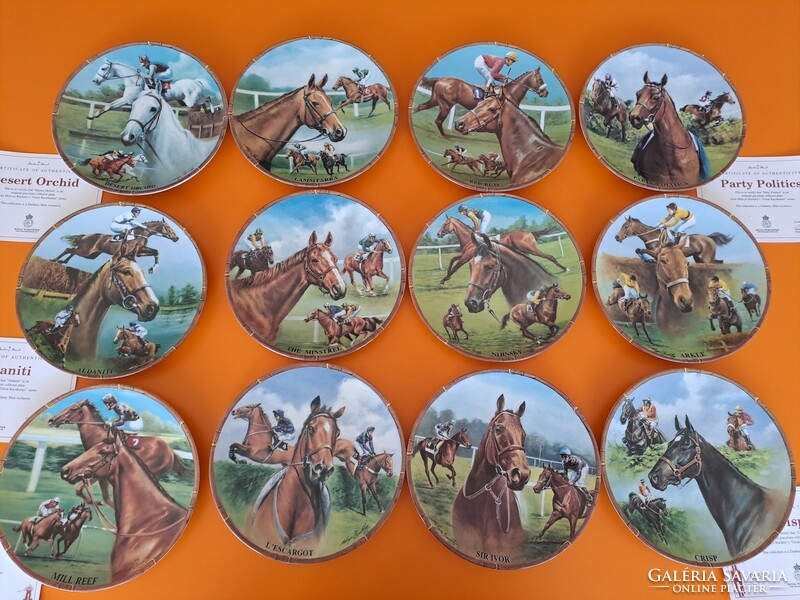 Capital royal worcester great racehorses english vintage bone china decorative plate collection horse horses