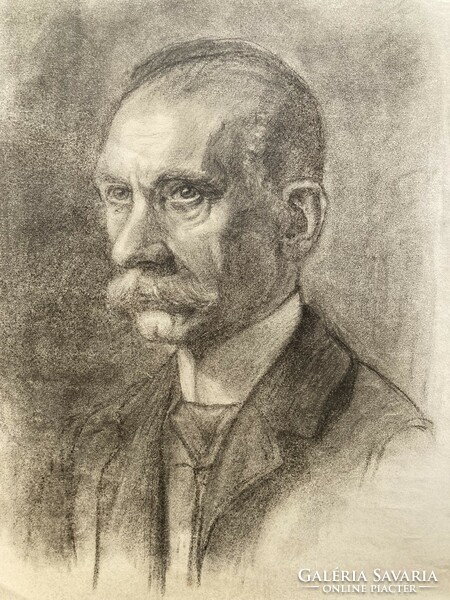 Hanna Daffinger--man with mustache/1883-1931/