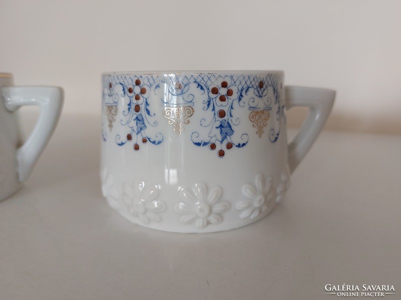 2 db antik porcelán bögre szecessziós régi csészék