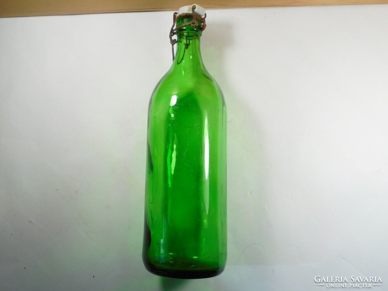 Retro buckle glass bottle - 1 liter, from the 1950s-1980s