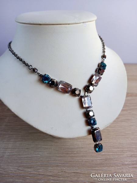 Rhinestone necklace, necklace