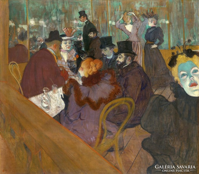 Toulouse lautrec - in the moulin rouge - reprint