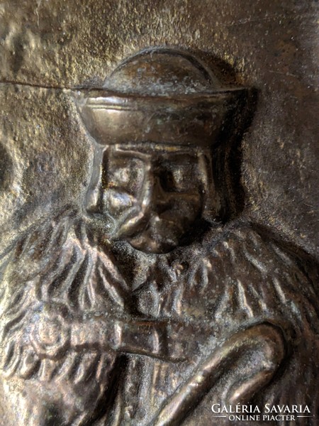 Juhász bronz falikép